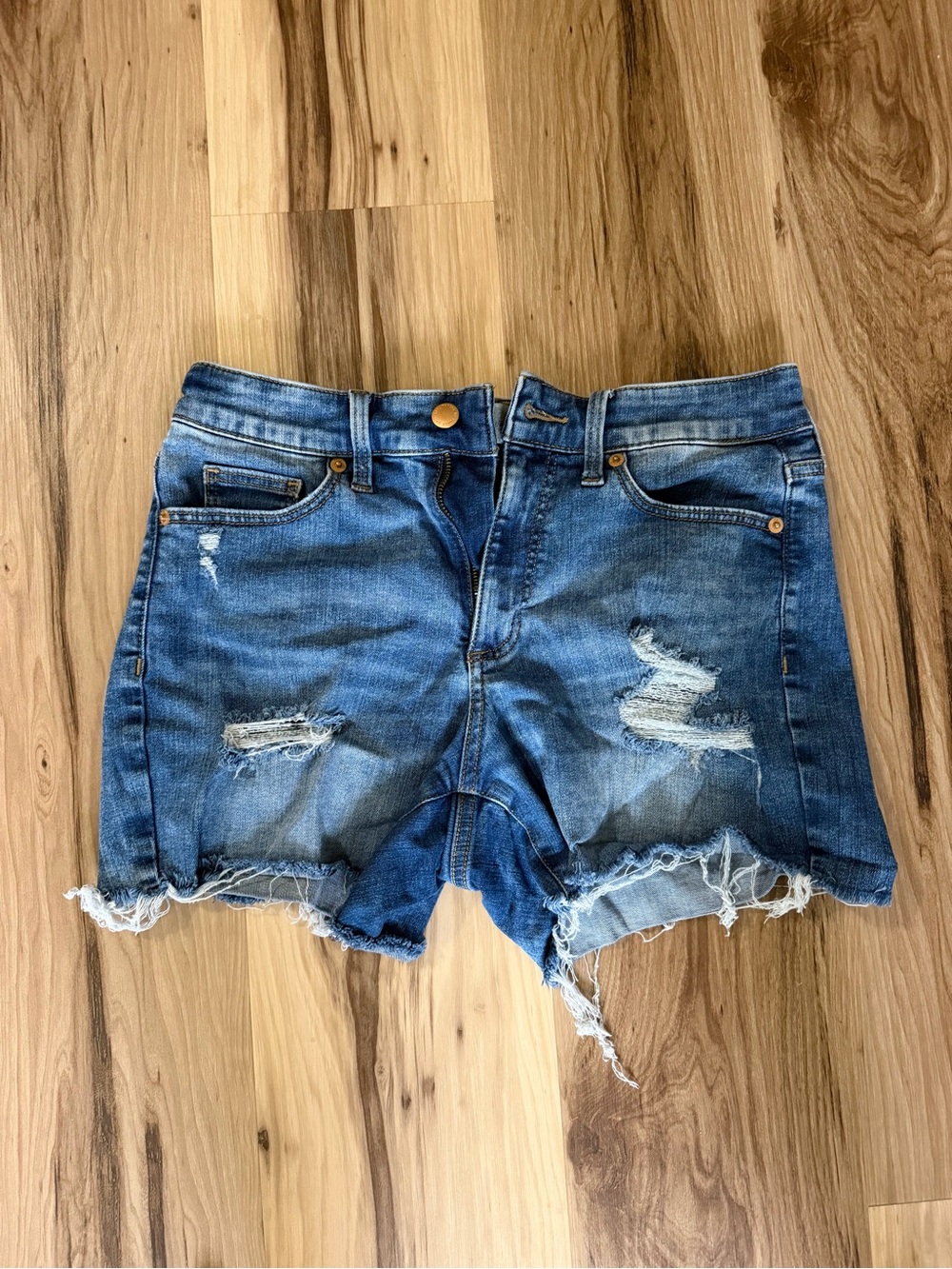 Universal Thread Distressed Blue Denim Cutoff Shorts
